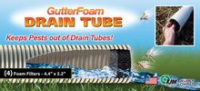 Load image into Gallery viewer, GutterFoam - Drain Tube - 4 pack
